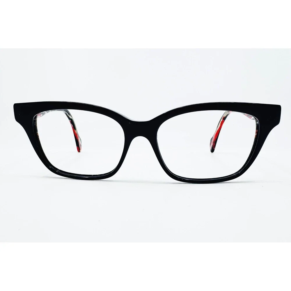Face A Face Paris Shade 2 Eyeglasses Womens Black Red New Hand Made France 53mm